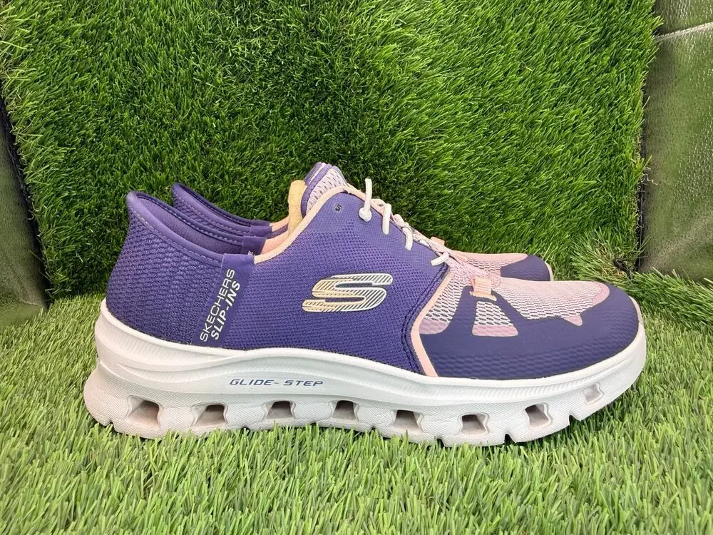 Skechers Slip-Ins Glide-Step Pro 150420-PRCL Athletic Sneaker Women's 7.5 Purple
